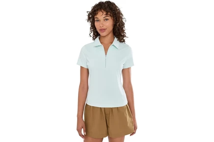 TravisMathew Moveknit Private Lesson Short Sleeve Polo cloudwash