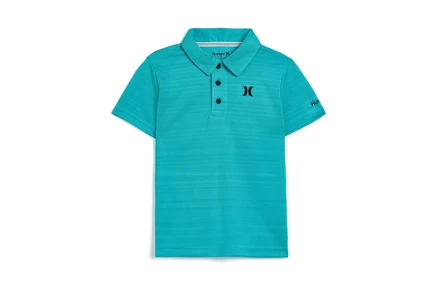 Hurley Kids Dri-Fit Polo Shirt (Little Kid/Big Kid) barracuda heather