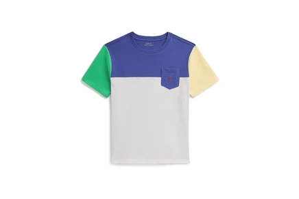Детская футболка Polo Ralph Lauren Color-Blocked, разноцветная