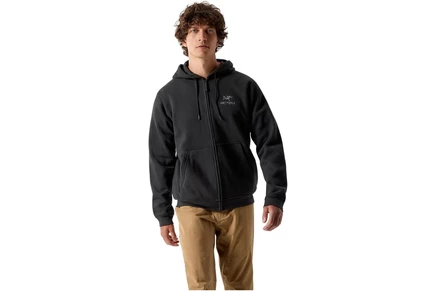 Мужская толстовка Arc'teryx Emblem Fleece на молнии, черная