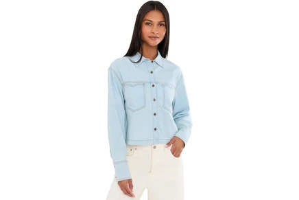 Женская рубашка KUT from the Kloth Aubrey Long Sleeve Button Down