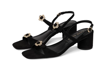 Женские босоножки Anne Klein Felipa, черная эко-замша