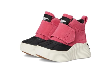Детские ботинки SOREL Kids Out N About IV Strap WP водонепроницаемые, темно-серые/черные
