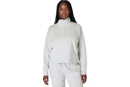 Женский свитшот Sweaty Betty Sand Wash Funnel Neck 1/2 Zip