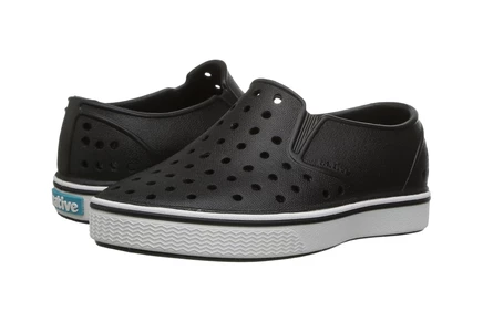 Детские слипоны Native Kids Miles Slip-On, черно-белые