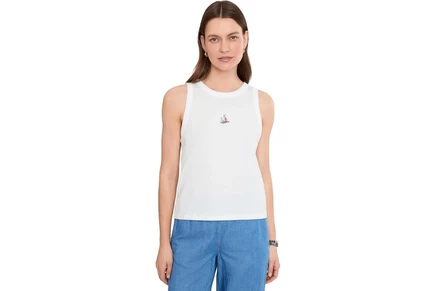 Lilla P Seaside Tank sailboat embroidery