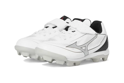 Детские бутсы Mizuno Cushionrevo Diamond, бело-черные
