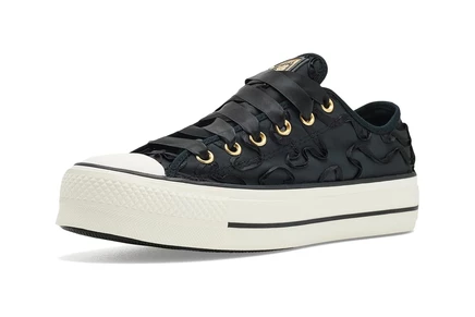 Женские кеды Converse Chuck Taylor Lift, черно-золотые