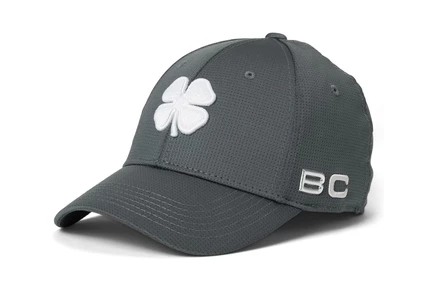 Black Clover Iron X Steel Hat titanium grey hat/3d white clover