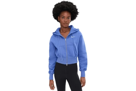 Женский свитшот Nike Sportswear Phoenix Fleece Loose Full-Zip Crop Hoodie