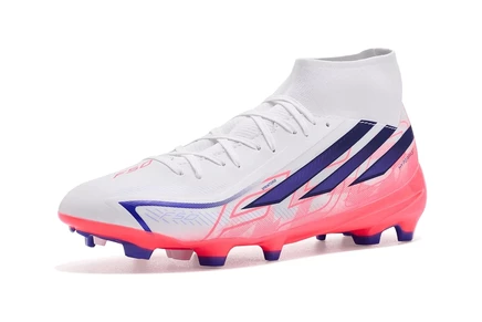 Мужские бутсы Adidas F50 Hyperfast League, бело-фиолетовые