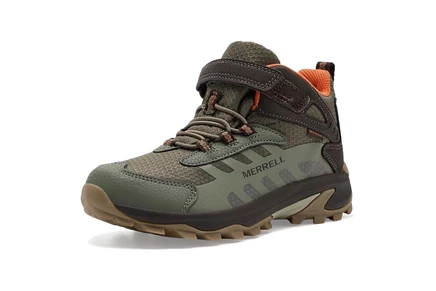 Детские кроссовки Merrell Moab Speed 2 Mid, коричнево-оливковые