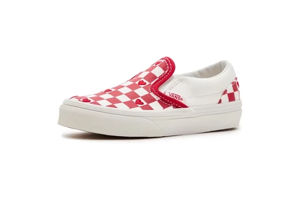 Детские слипоны Vans Classic Slip-On, красно‑белые