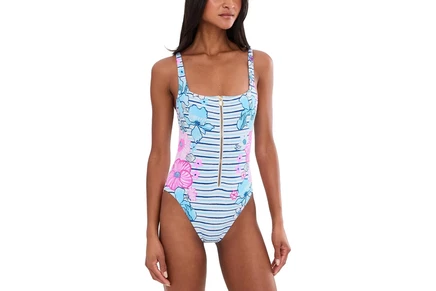 Женский слитный купальник Lilly Pulitzer Emil, темно-синий
