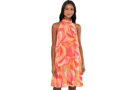Платье Adrianna Papell Halter Trapeze Dress