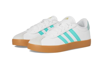 Детская обувь adidas Kids VL Court 3.0, белые/аква