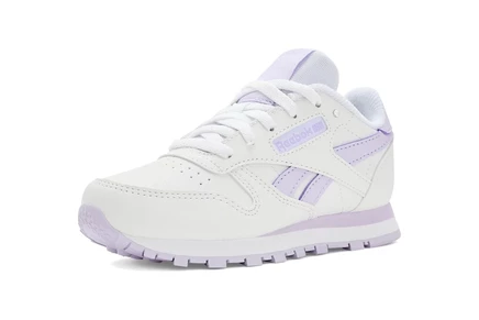 Reebok Kids Classic Leather (Little Kid) white/digital gleam