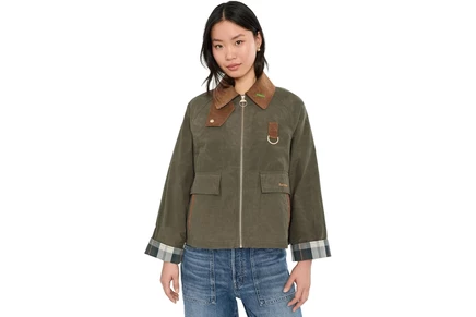 Женская куртка Barbour Icons Spey дождезащитная, зеленая