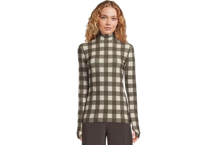 Топ Norma Kamali Slim Fit Long Sleeve Turtle Top
