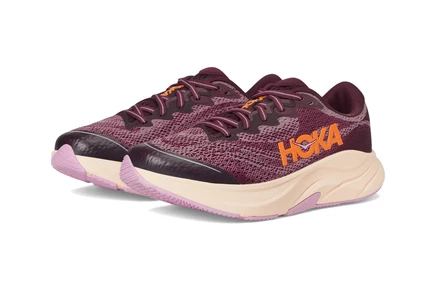 Hoka Kids Rincon 4 (Big Kid) black cherry/classic mauve