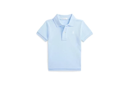 Детская рубашка‑поло Polo Ralph Lauren Mesh, сине‑голубая