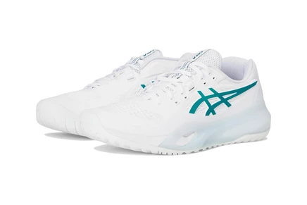 Женские кроссовки ASICS Gel-Resolution X white/pitch green