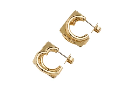 Серьги Kate Spade New York Geo Pop Stacked Hoops