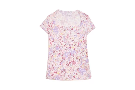 Детский топ Abercrombie Kids Ava, лиловый