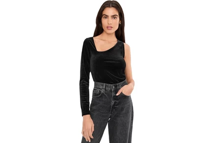 Женский бархатный топ AllSaints Ari, черный