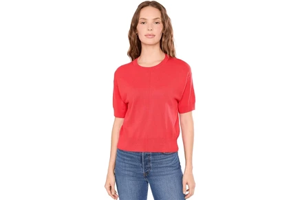 Splendid Erica Short Sleeve Sweater firework