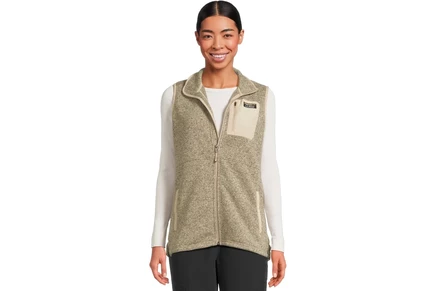 Женский флисовый жилет L.L. Bean Beans Sweater, серо‑коричневый