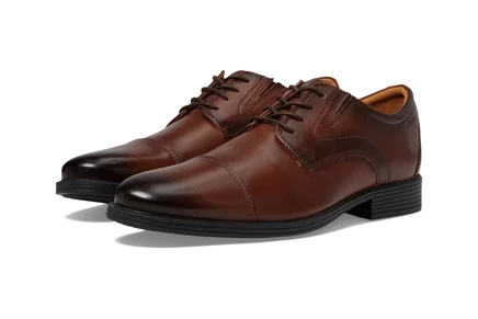 Мужские оксфорды Clarks Whiddon Cap, махагоновые