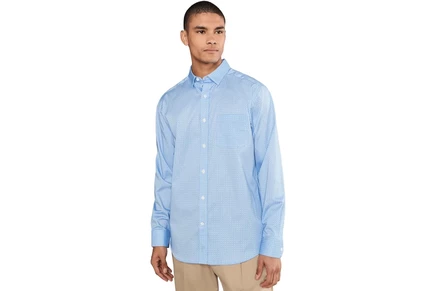 Мужская рубашка Johnston & Murphy Logan Printed Cotton Long-sleeve Shirt