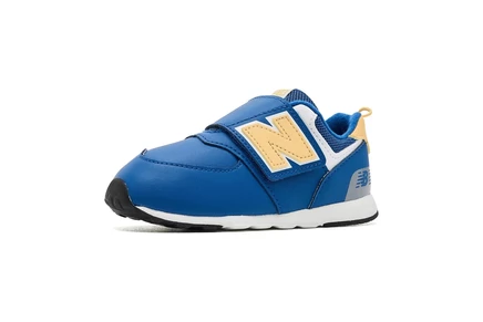 Детские кроссовки New Balance 574, сине-оранжевые
