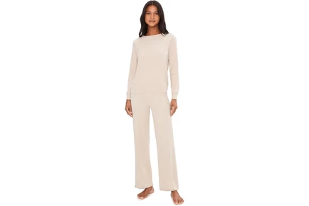 Брюки Barefoot Dreams CozyChic Ultra Lite Jersey Roll Pullover & Wide Leg Pants