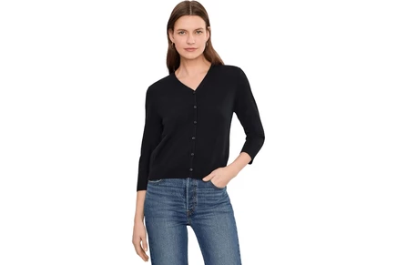 Кардиган Vince Elbow Sleeve V-Neck Cardi