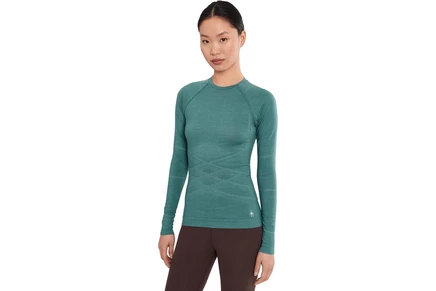 Женский базовый слой Smartwool Intraknit Crew, пыльно-бирюзовый
