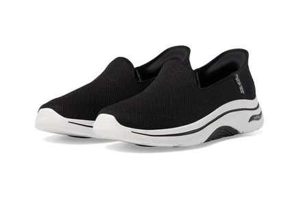 Женские кеды Skechers Go Walk Delara, черно-белые