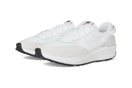 Женские кроссовки Nike Waffle Debut white/white/black/orange