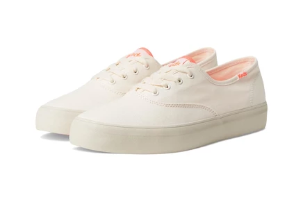 Женские кеды Keds Champion GN, серо-белые/коралловые