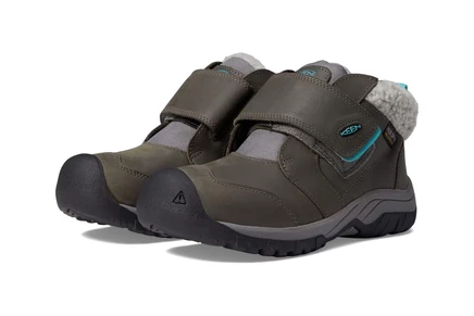 Ботинки KEEN Kids Kootenay IV Mid WP (Toddler/Little Kid) steel grey/porcelain