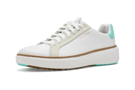 Cole Haan GrandPro Topspin Golf Sneakers white/cascade wp