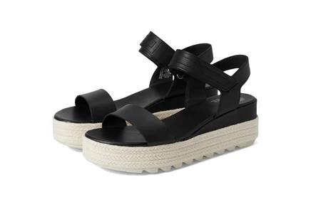 SOREL Cameron Flatform Sandal black/chalk