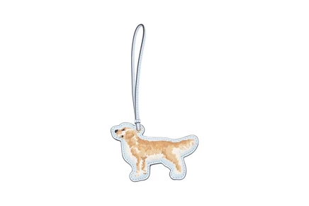 Женская сумка Lauren Ralph Lauren Embroidered Golden Retriever Charm