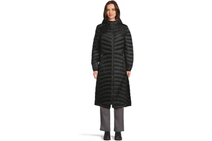 Женский длинный пуховик L.L.Bean Ultralight 850, черный