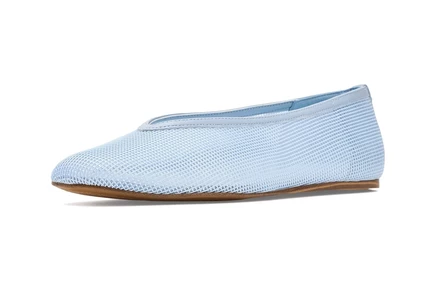 Женские балетки Calvin Klein Zinya из эко-кожи, светло-голубые