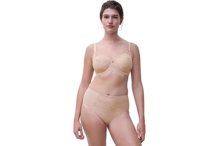 Chantelle Maris Lace Full Coverage Unlined Bra nude blush