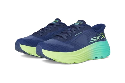 Женские кеды Skechers Max Cushioning Endeavour, темно-синие/лаймовые