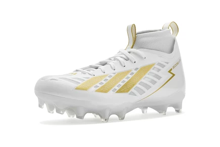 Унисекс бутсы Adidas Adizero Impact II, бело-золотые