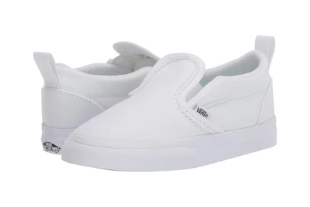 Детские кеды Vans Slip-On V, белые